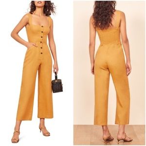 Linen Reformation jumpsuit